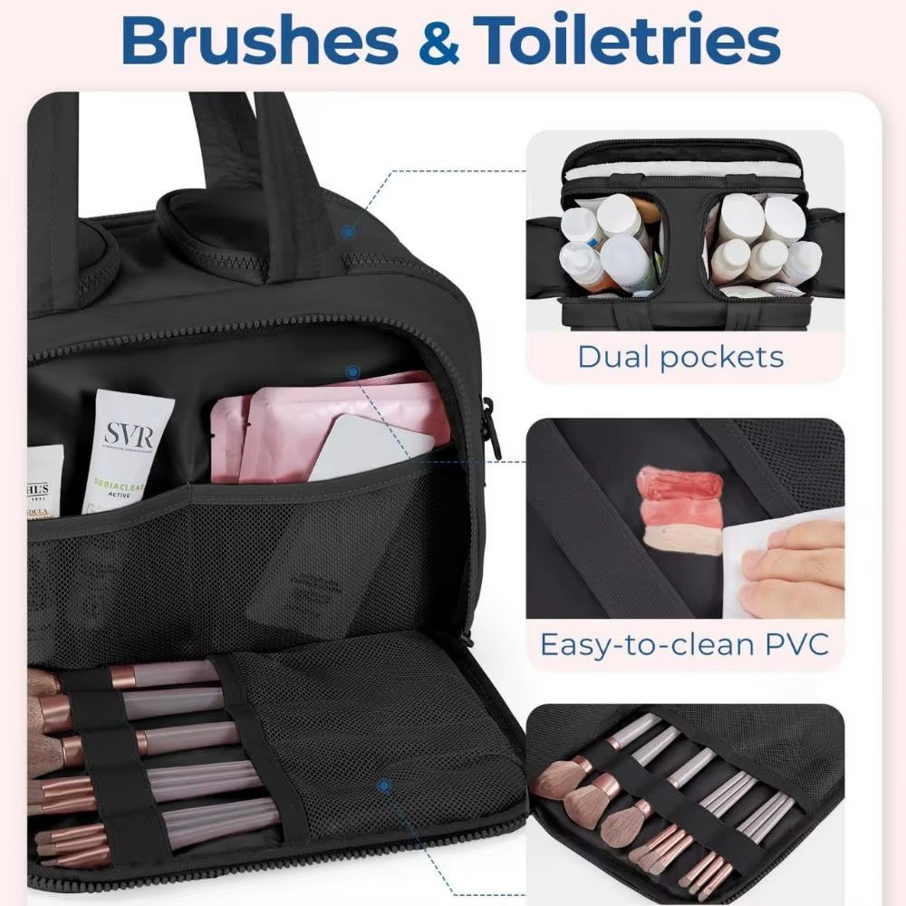Lightweight Travel Toiletry Bag Large Capacity Travel Storage Case Women