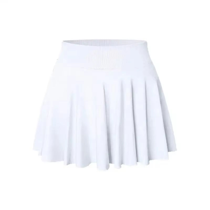 High Waist Women'S Sport Skirt Pure Color 2 in 1 New Model H749 Cross-Border Shipping Available Fashionable Casual Skirts