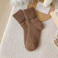 Autumn Warm Winter Wool Socks Knitted Towel Loops Cashmere Socks Soft Fleece Thickened Carpet Home Socks Women
