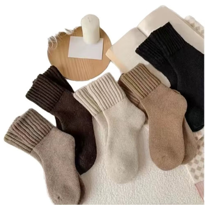 Autumn Warm Winter Wool Socks Knitted Towel Loops Cashmere Socks Soft Fleece Thickened Carpet Home Socks Women