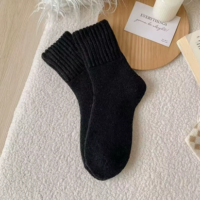 Autumn Warm Winter Wool Socks Knitted Towel Loops Cashmere Socks Soft Fleece Thickened Carpet Home Socks Women